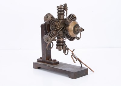 Lot 315 - An uncommon and Early plinth-mounted Model Petrol 6-cylinder Radial Engine