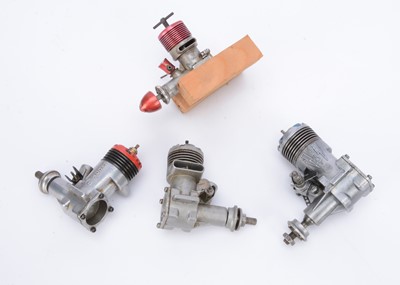 Lot 335 - Three 'McCoy' Glow-plug Engines and one 'ME Snipe' Diesel (4)