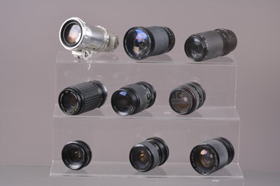 Lot 546 - A Group of Cine and SLR Camera Lenses