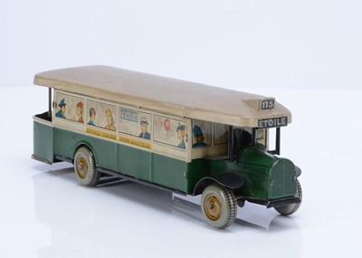 Lot 353 - A Tinplate Clockwork Paris Autobus