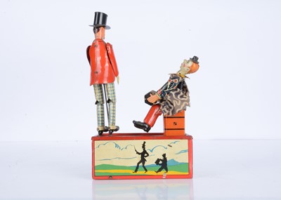 Lot 360 - A Scarce Lehmann 'Lo & Li' Tinplate Clockwork Toy EPL 769