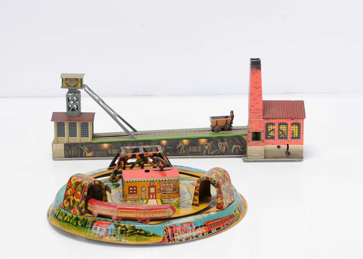 Lot 361 - Early Arnold Tinplate Clockwork Coal Mine Toy