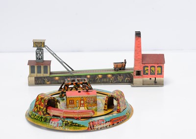 Lot 361 - Early Arnold Tinplate Clockwork Coal Mine Toy