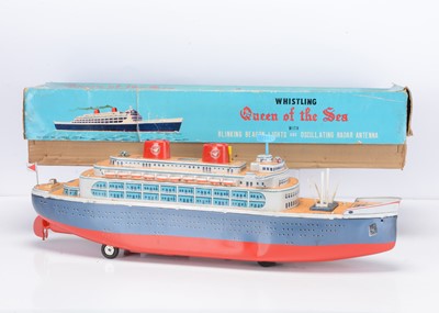 Lot 370 - A Masudaya Modern Toys (Japan) Tinplate Battery-Operated Queen Of The Sea