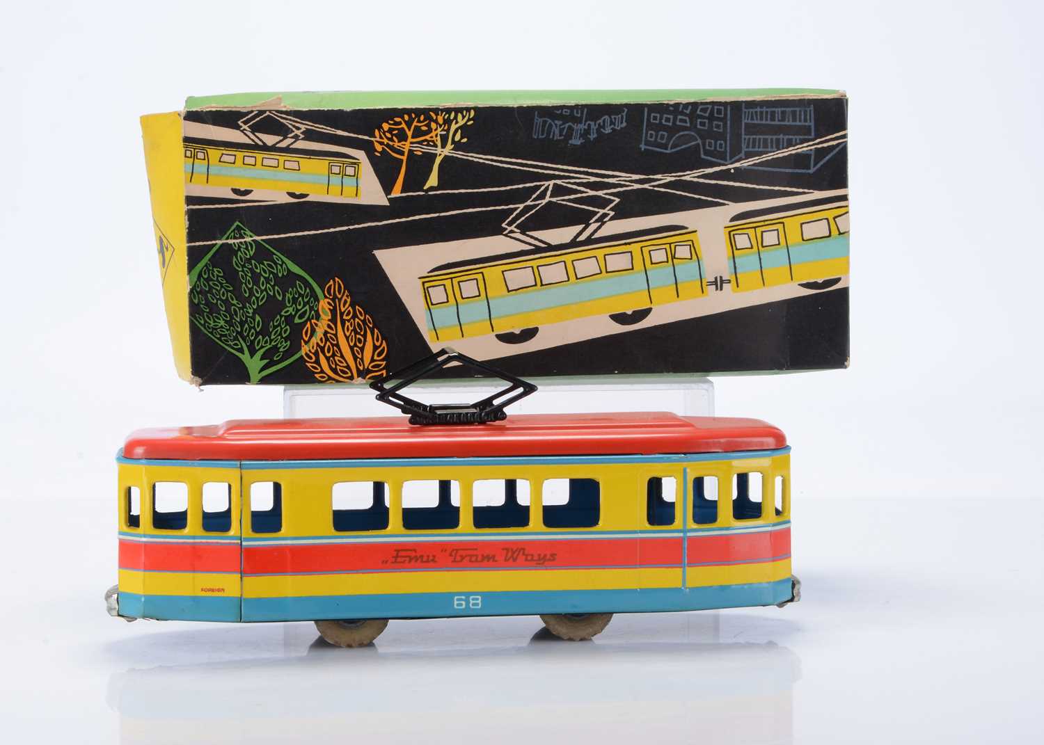Lot 390 - A boxed 'EMU Tramways' floor-running Tramcar by East European maker