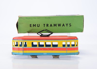 Lot 390 - A boxed 'EMU Tramways' floor-running Tramcar by East European maker
