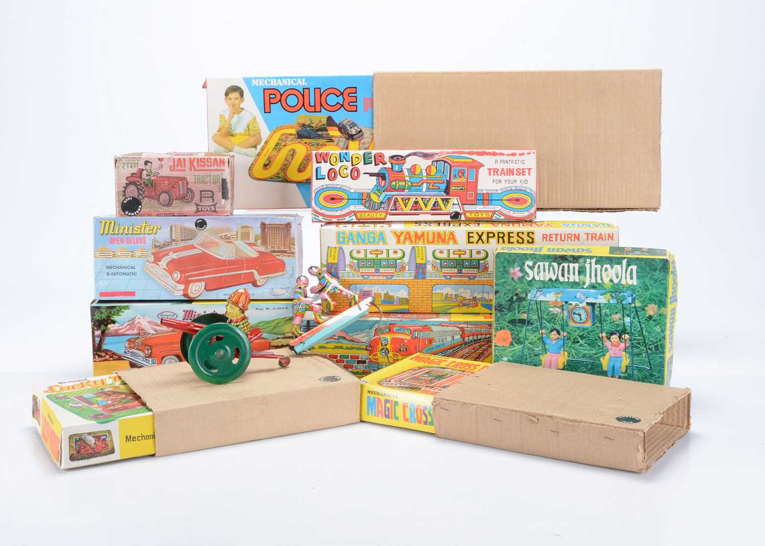 Lot 394 - Indian Tinplate Toys by Shri Ganesha