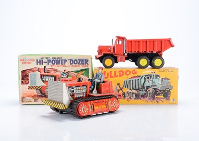 Lot 409 - Nomura (Japan) Tinplate Battery-Operated Hi-Power Bulldozer