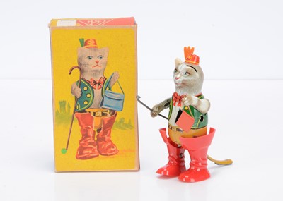 Lot 415 - A Köhler (West Germany) Tinplate Clockwork Puss In Boots