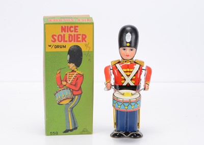 Lot 428 - A Fuji Press (Japan) Tinplate Clockwork Nice Soldier With Drum