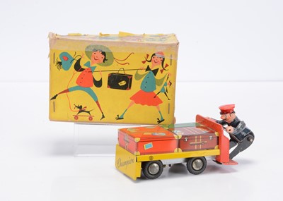 Lot 433 - A Günthermann (West Germany) Tinplate Clockwork Railway Porter