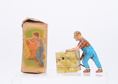 Lot 436 - A Wüco (West Germany) Tinplate Clockwork Transport Worker
