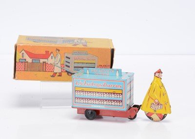 Lot 437 - A Welsotoys Tinplate Clockwork Mechanical Milk-Float