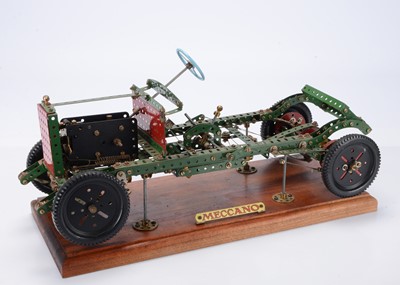 Lot 445 - A well made Meccano Veteran Car model