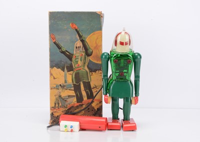 Lot 451 - A Dux (West Germany) Astroman Plastic Battery-Operated Remote Control Robot