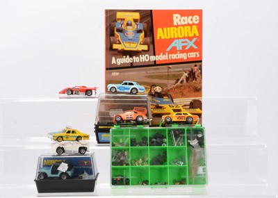 Lot 496 - Aurora AFX Slot Racing Cars & Spares