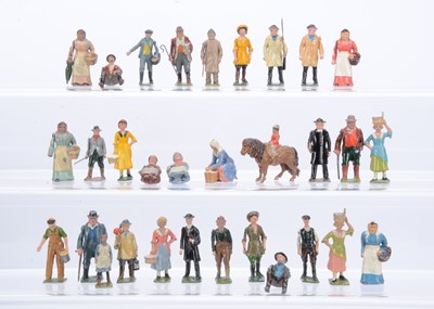 Lot 541 - A lot of Britains lead farm and country folk comprising Country Curate