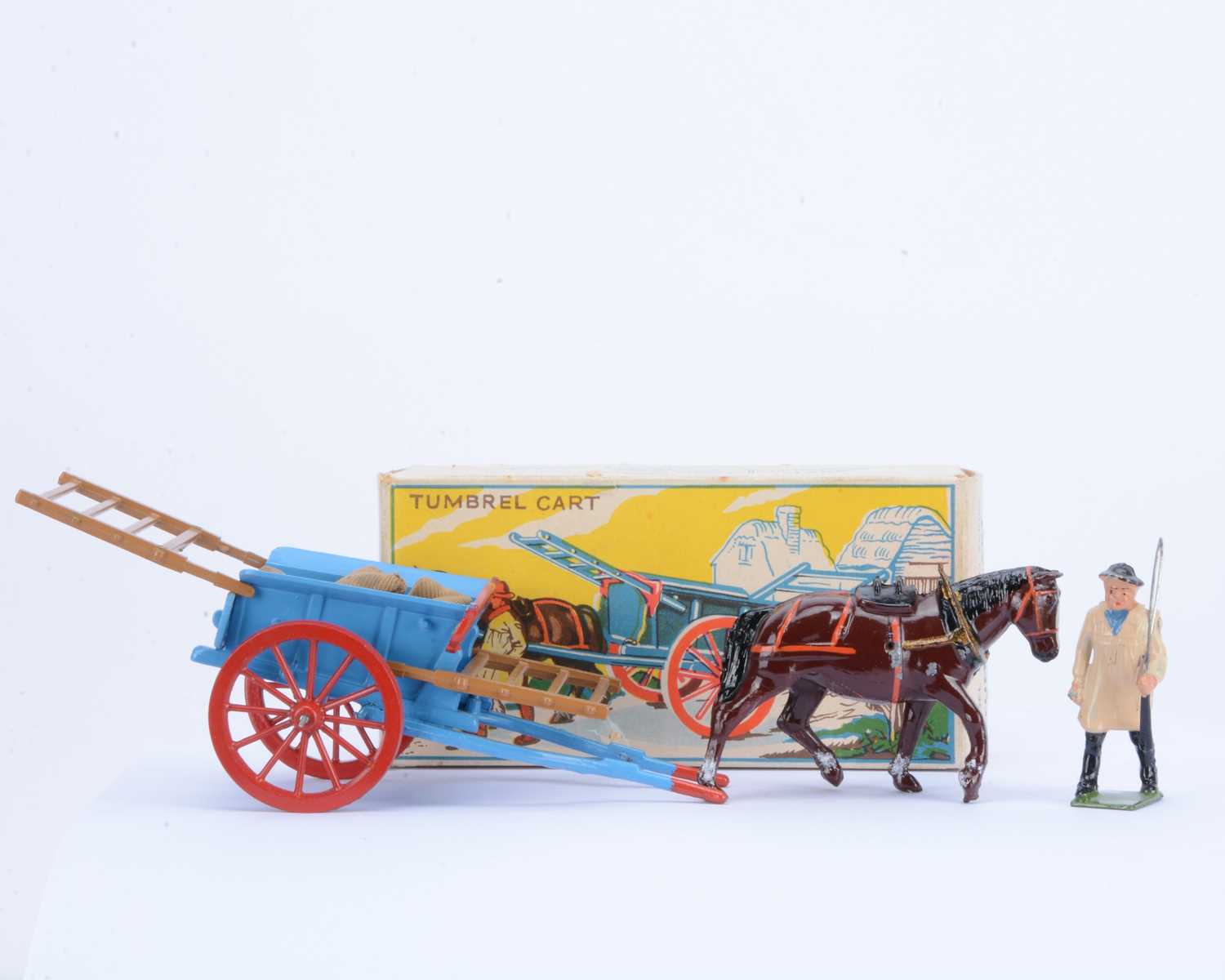 Lot 556 - Britains boxed post WW2 version 4F Tumbrel