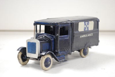 Lot 563 - Britains very rare pre WW2 only boxed 1513 Volunteer Corps Ambulance complete with driver and civilian patient