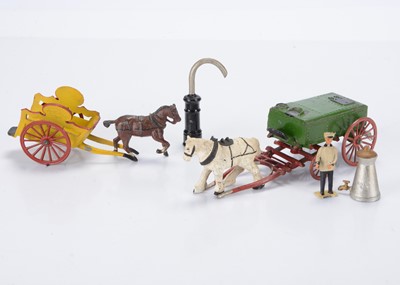 Lot 574 - Taylor & Barrett horse-drawn vehicles comprising Water Cart complete with horse and stand pipe