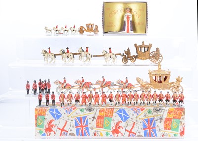 Lot 635 - Coronation coaches and Royal personalities by various makers