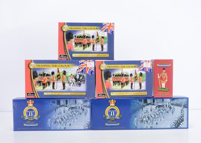 Lot 648 - Britains boxed Ceremonial sets from the Trooping the Colour and State Coach series comprising 40113 Escort to the Colour - Irish Guards