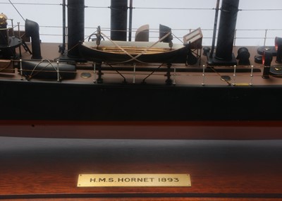 Lot 669 - A Professionally made model of HMS 'Hornet' (1893) Havock Class Torpedo Boat Destroyer