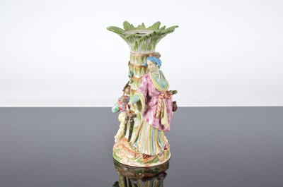 Lot 3 - A late Regency Staffordshire porcelain centrepiece stand