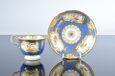 Lot 11 - Two porcelain plates and four cups and saucers