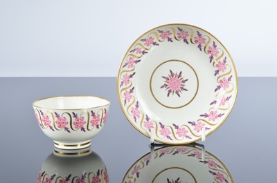 Lot 11 - Two porcelain plates and four cups and saucers