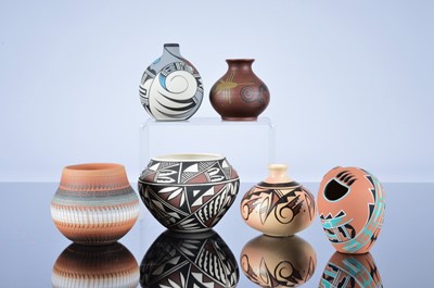 Lot 14 - Six modern South American ceramic items