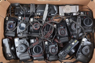 Lot 582 - A Tray of Canon Compact Cameras