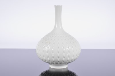 Lot 54 - A modern Meissen porcelain blanc de chine vase