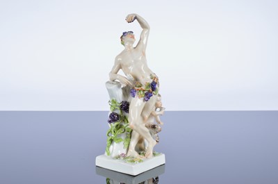 Lot 59 - A Dresden porcelain figural group