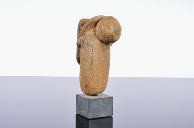 Lot 107 - Peter Hayes (born 1946) stoneware and slate, abstract bust