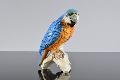 Lot 124 - A W. Goebel porcelain figure of a Parrot