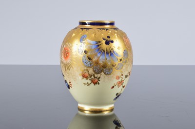 Lot 134 - A small Royal Crown Derby porcelain vase