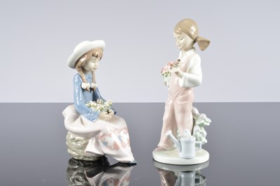 Lot 141 - Six Lladro porcelain figures