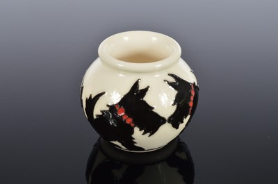 Lot 155 - A small Moorcroft Pottery Scotty Dog pot