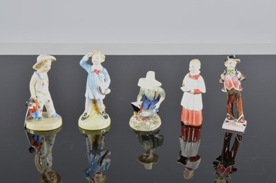 Lot 173 - Five Royal Doulton Boy figures