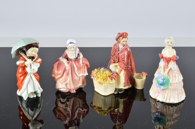 Lot 177 - Four small Royal Doulton lady figures