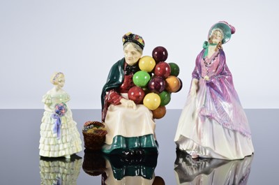 Lot 181 - Three pairs of Royal Doulton figures