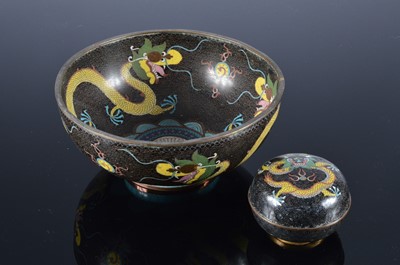 Lot 190 - Two early 20th century Chinese cloisonne items