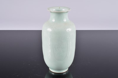 Lot 201 - A Chinese porcelain celadon vase