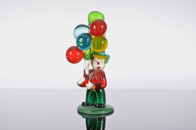 Lot 219 - A Murano glass clown