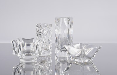 Lot 226 - Four Scandinavian clear glass items