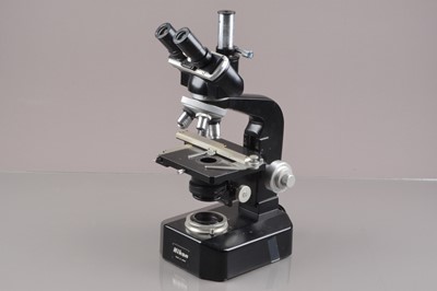 Lot 615 - A Nikon S-Ke Microscope with Kohler Illumination