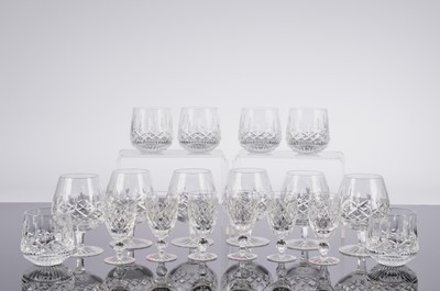 Lot 263 - Three sets of six Waterford Crystal drinking glasses