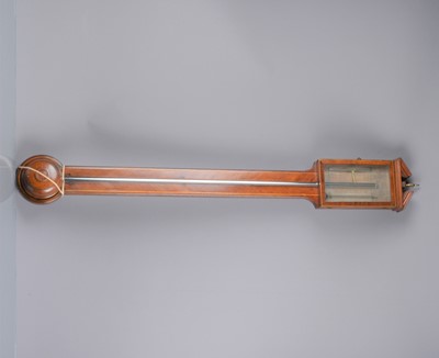 Lot 621 - A late 18th Century J Ronchetti inlaid mahogany Stick Barometer