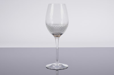 Lot 264 - A set of six Waterford Crystal red wine glasses designed by John Rocha